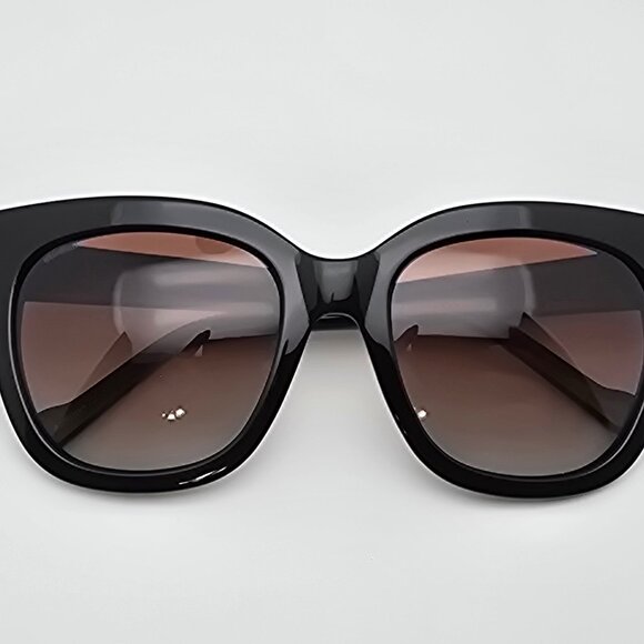 William Rast WR003P 01F Black Frame Polarized Brown Gradient Lens Sunglasses main image 4